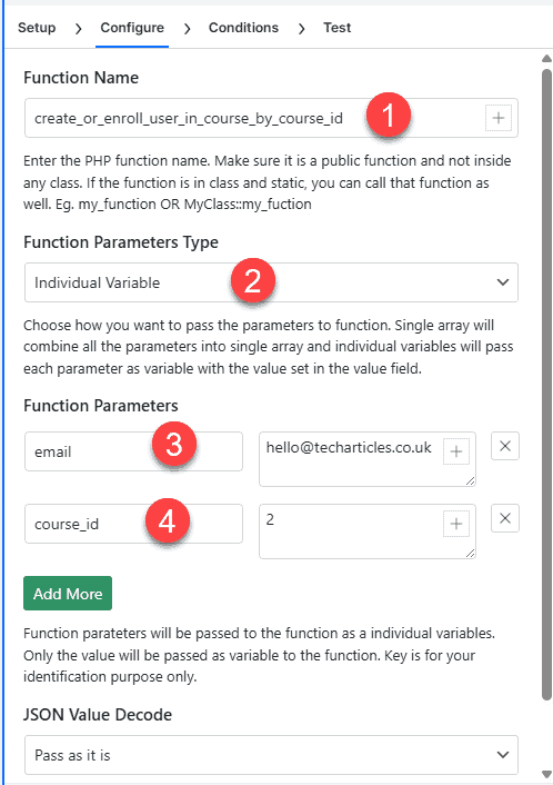 Flowmattic Setup Wpautomation Wpcourseware Enroll 1