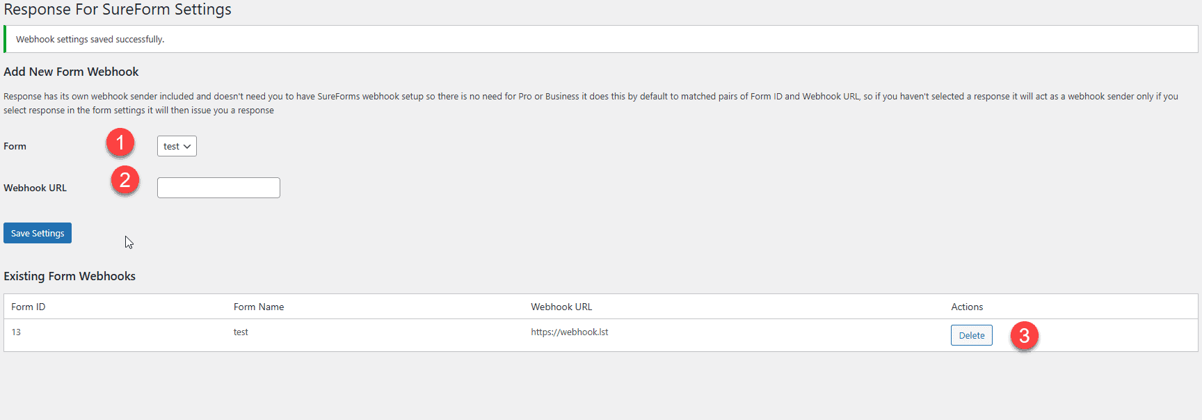 How to Set Up Response for SureForms Response For SureForms Only 1