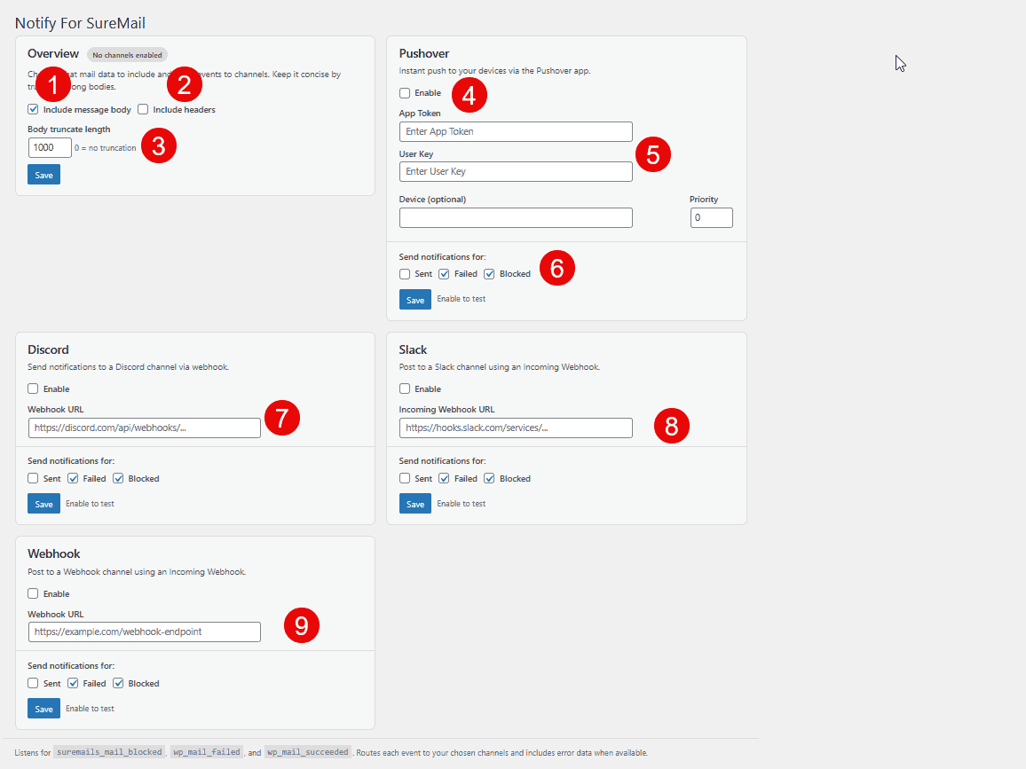 Setting Up Setup Notify For Suremail