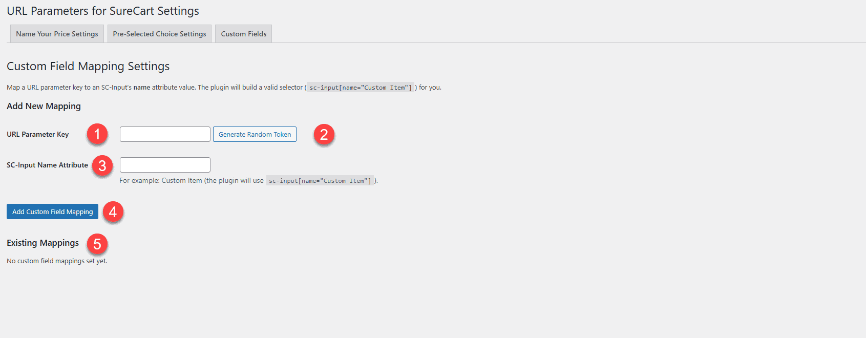 Url Paramaters Surecart Dashboard Custom Fields 1